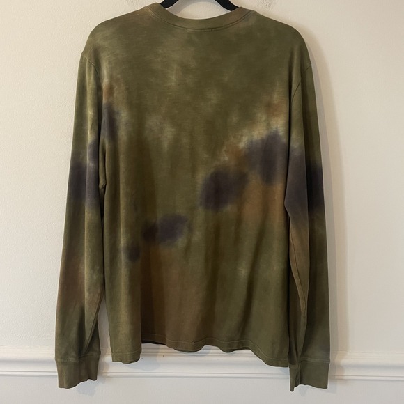 Cotton Citizen Mens L Tie Dye Long Sleeve Shirt Earth Tone USA Distressed READ - Picture 2 of 13